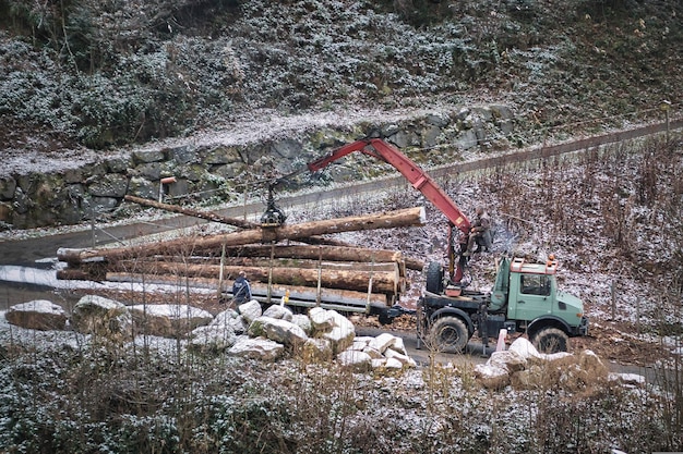 tractocamión con remolque