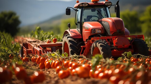 tractor en el campo