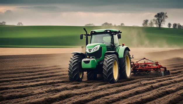 Tractor de máquinas agrícolas para o cultivo do campo