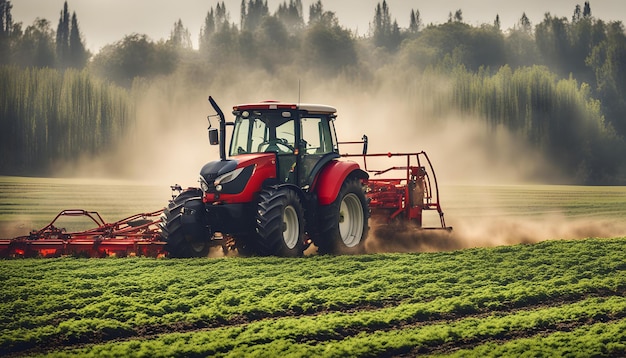 Tractor de máquinas agrícolas para o cultivo do campo