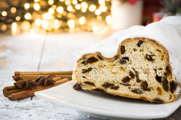 Tradicional Navidad alemana stollen