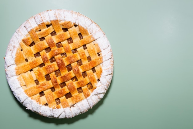 Tradicional torta de maçã americana