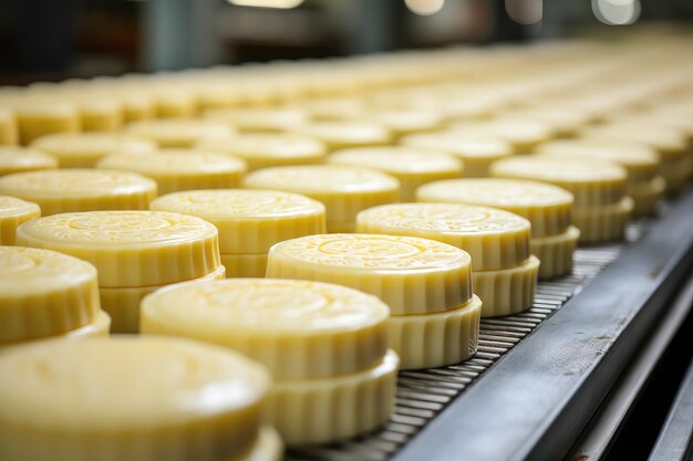Tradições saudáveis de elaboração de queijo orgânico na fábrica