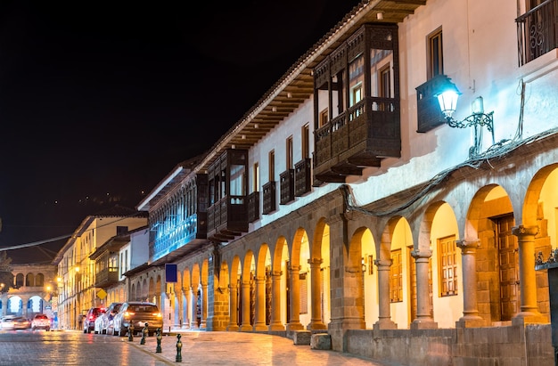 Traditionelle Architektur von Cusco in Peru