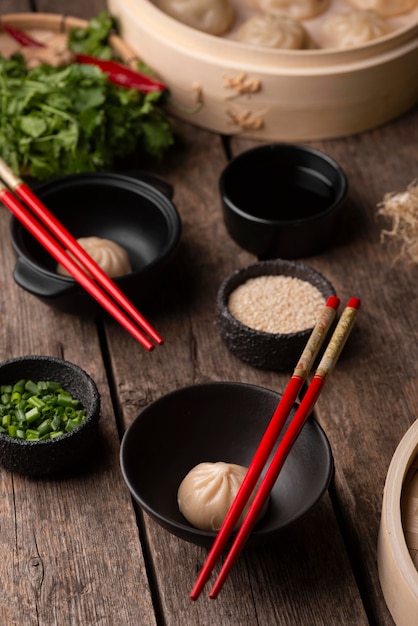 Foto traditionelle asiatische knödel