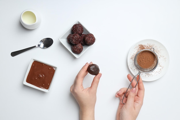 Traditionelle brasilianische süße Brigadeiro-Schokolade