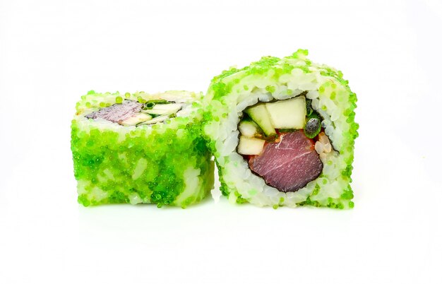 Traditionelle frische japanische Sushi-Rollen