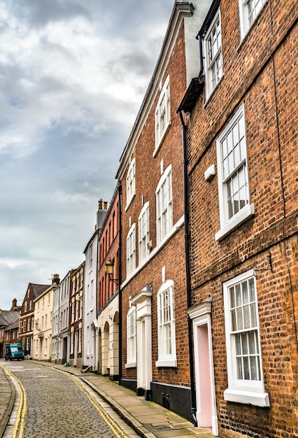 Traditionelle Häuser in der Altstadt von Chester, England