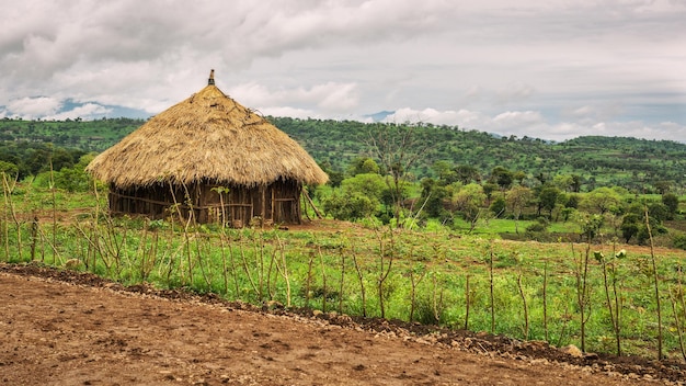 Traditionelle Häuser in Äthiopien Afrika