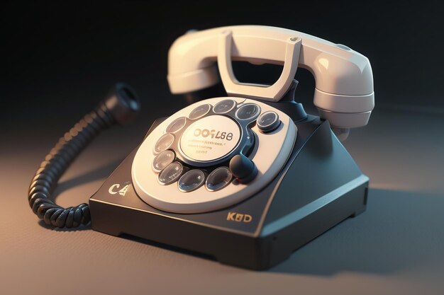 Traditionelle handgekurbelte Telefon-Festnetz-Geschichte, klassische Retro-Stil, alte Telefon-Tapete