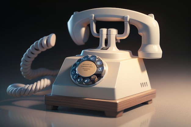 Traditionelle handgekurbelte Telefon-Festnetz-Geschichte, klassische Retro-Stil, alte Telefon-Tapete
