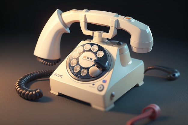 Traditionelle handgekurbelte Telefon-Festnetz-Geschichte, klassische Retro-Stil, alte Telefon-Tapete