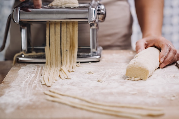 Traditionelle hausgemachte Pasta