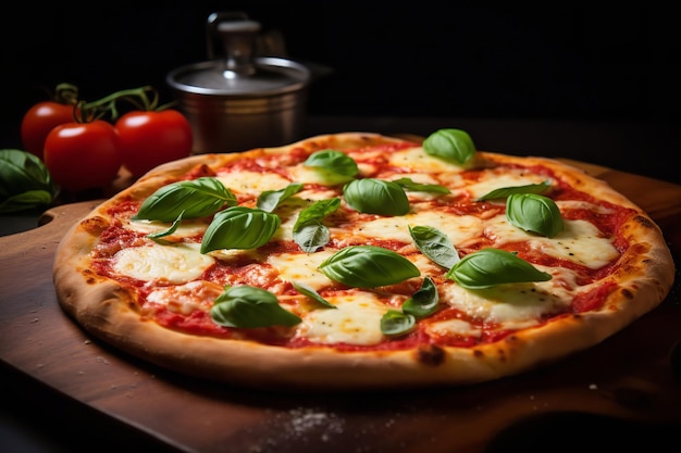 Traditionelle italienische Pizza Margherita