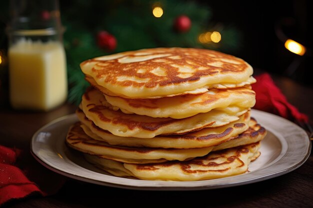 Traditionelle russische Hefepfannkuchen für die Faschingszeit