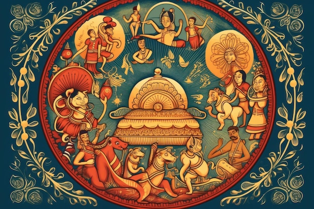 Traditionelle singhalesische und hinduistische Neujahrshintergrundvektorkunstillustration Sri Lanka frohes neues Jahr