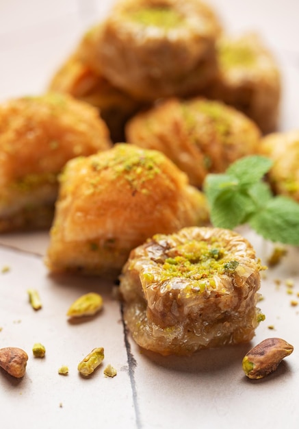 Foto traditionelle türkische baklava