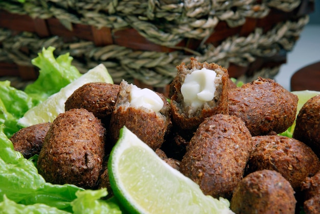 traditioneller arabischer Snack Kibbeh