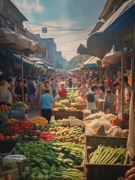 Traditioneller asiatischer Markt