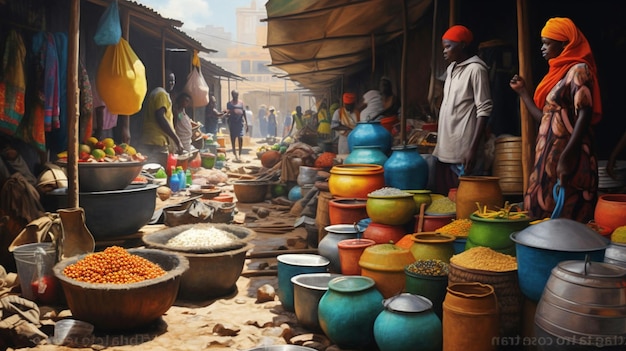 Traditioneller asiatischer Markt