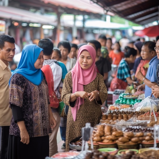 Traditioneller asiatischer Markt