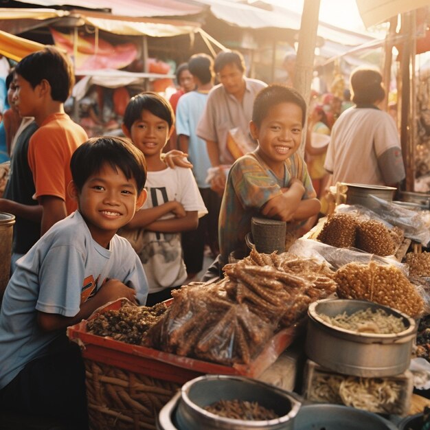 Traditioneller asiatischer Markt