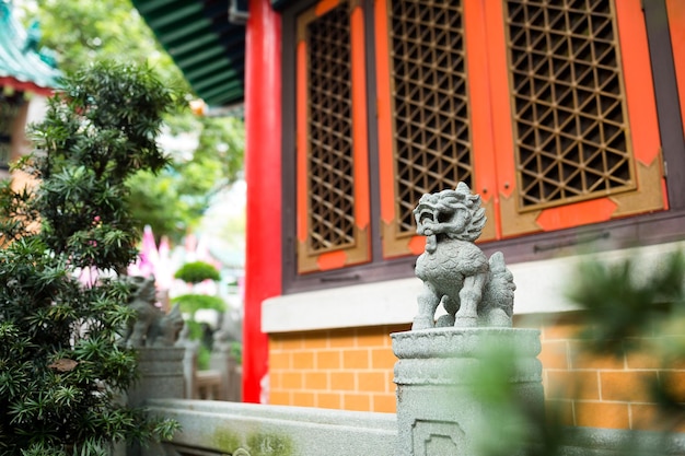 Traditioneller chinesischer Steinlöwe