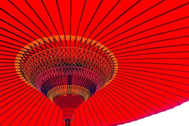 Traditioneller japanischer roter Regenschirm