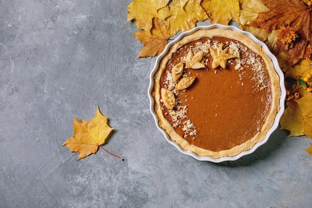 Traditioneller Kürbiskuchen