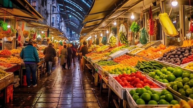 Traditioneller orientalischer Markt, KI generativ