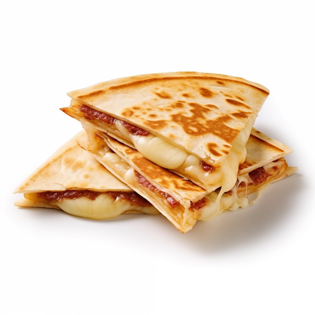 Traditioneller Queso-Wrap Clipart Lebendige JPEG-Bilder auf weißem Hintergrund Hausgemachter Tortilla-Käse