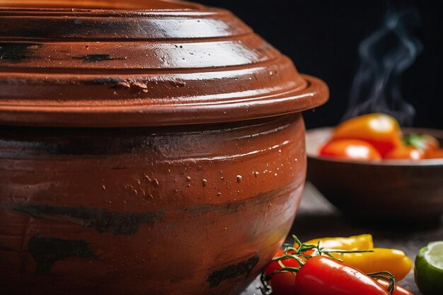 Foto traditioneller tontopf zum kochen von lomo saltado