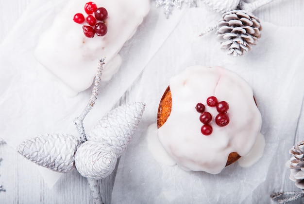 Traditioneller Weihnachtsfruchtkuchen