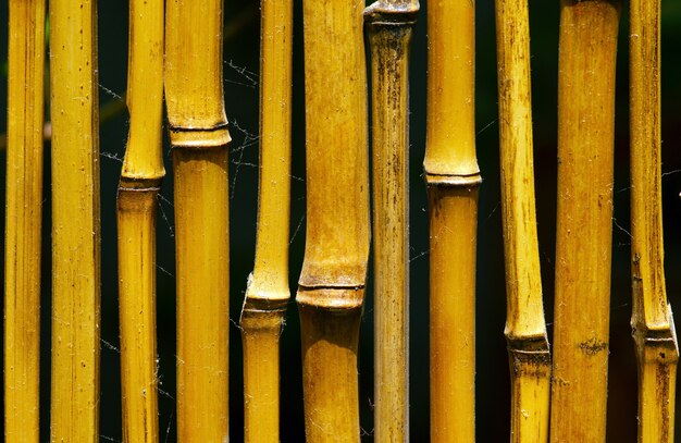Foto traditionelles bambushandwerk für raumteiler und raumhintergründe