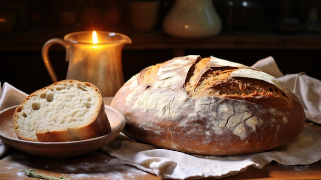 Traditionelles Bauernbrot ohne Kneten