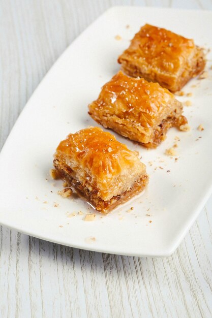 Traditionelles Dessert-Baklava mit Cashew-Walnüssen