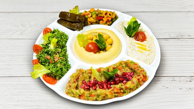 Traditionelles Frühstück im Nahen Osten.