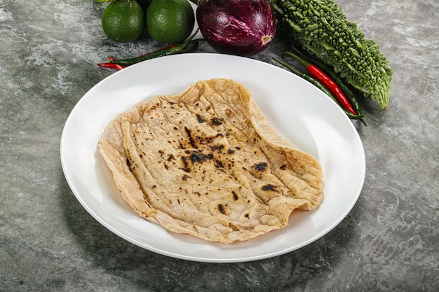 Traditionelles indisches Tandori-Brot Roti