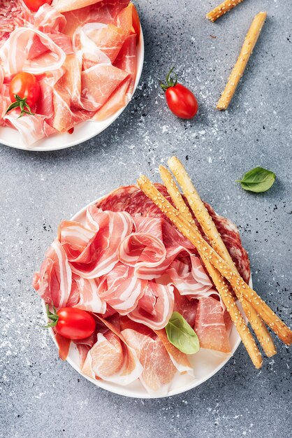 Traditionelles italienisches Antipasti