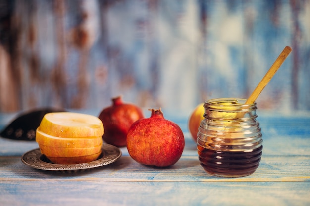 Traditionelles jüdisches essen und elemente