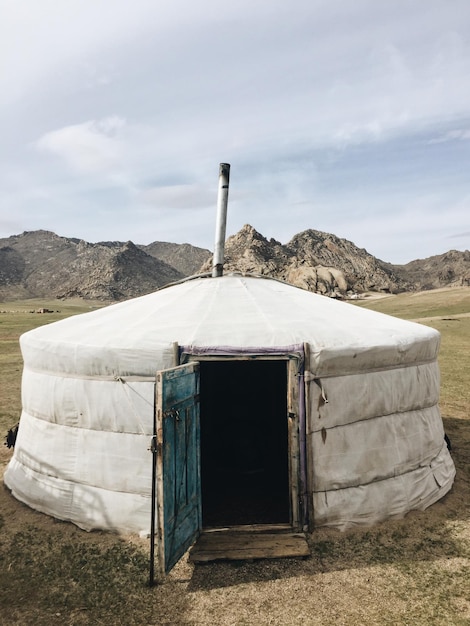 Foto traditionelles mongolisches haus