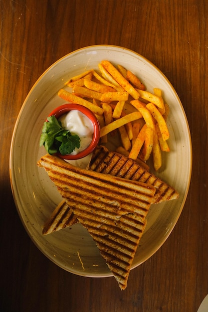 Traditionelles türkisches Toast köstliches Frühstück