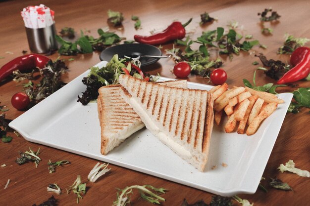 Traditionelles türkisches Toast köstliches Frühstück