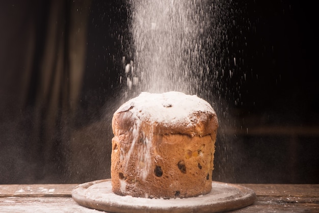 Traditionelles Weihnachtsdessert. Panettone