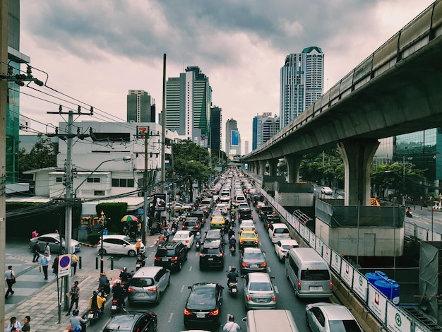 Tráfego rodoviário na cidade