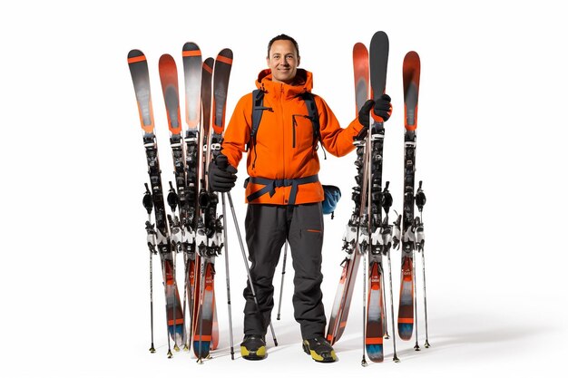 Foto trainer für wintersportarten