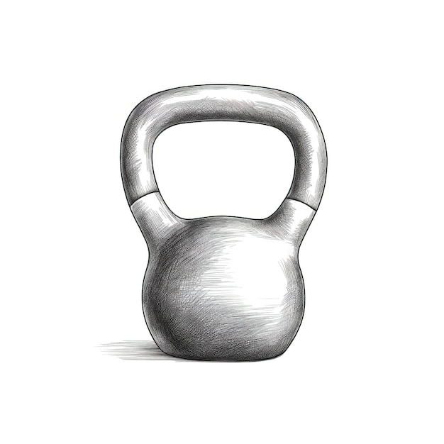 Foto training kettlebell fitness ai generiert