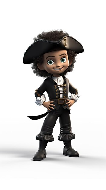 Traje de Halloween para Menino Pirata de desenhos animados 3D