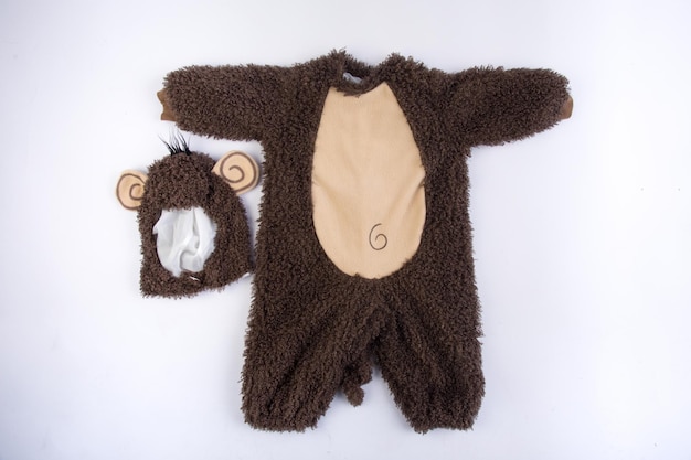 Traje de macaco Adereços de fotografia variados para crianças, brinquedos e roupas de retrato