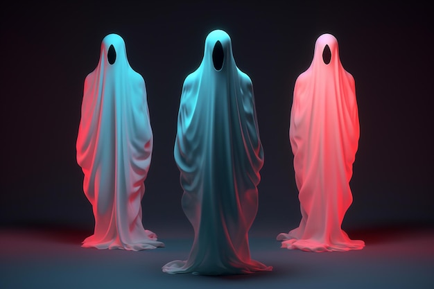 Foto traje escuro horror branco assustador halloween neon medo noite fantasma